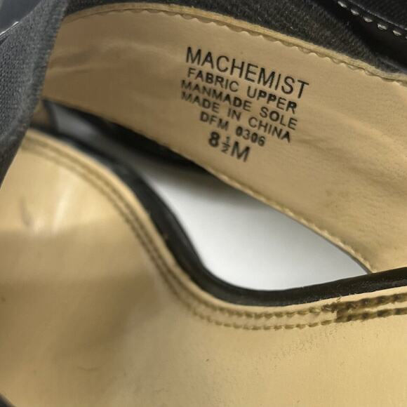 Anne Klein Machemist Stretch Sandal 8.5M Black Leather - Picture 7 of 10